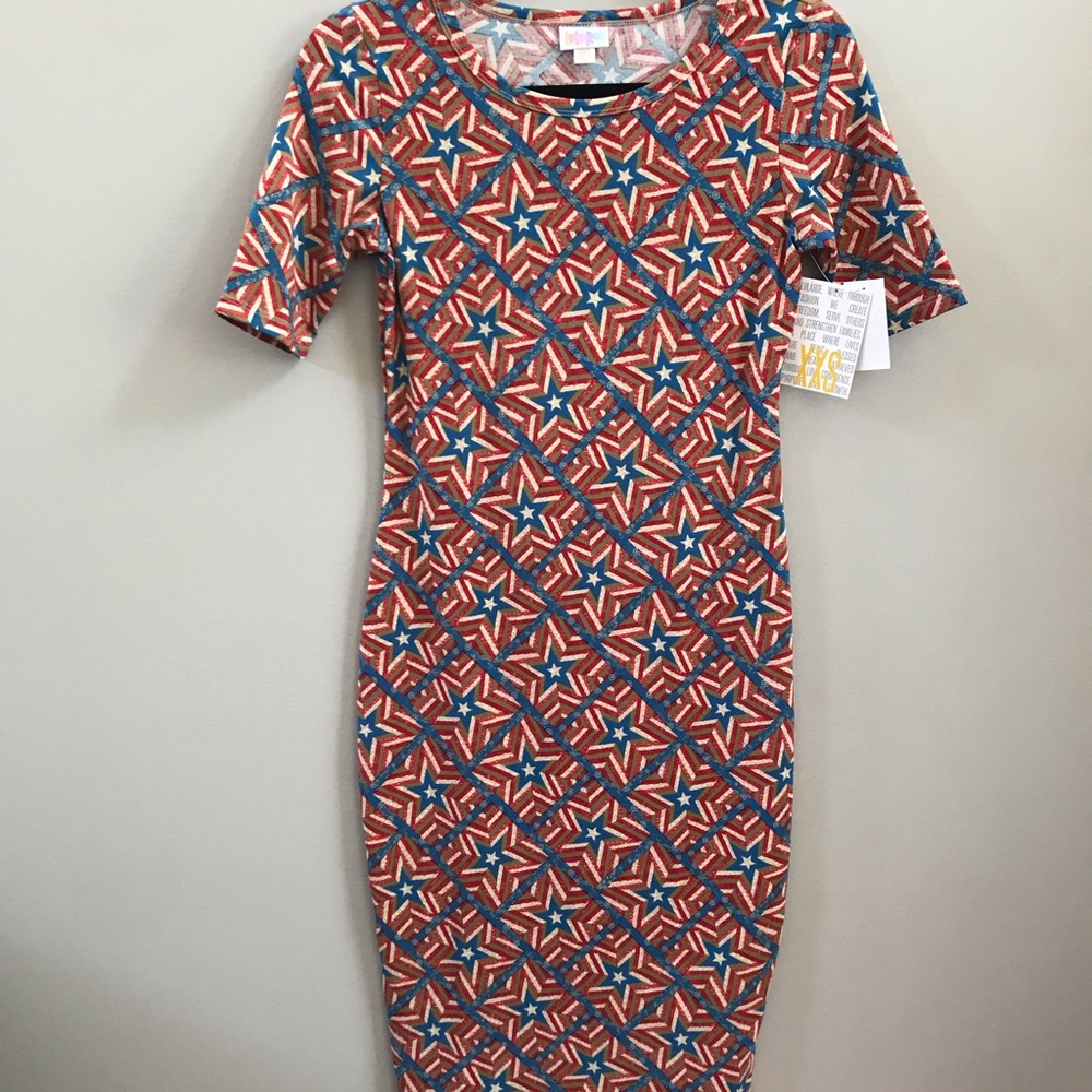 LuLaRoe Julia Dress—Americana Edition